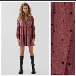 NWT Zara dotted mini dress
